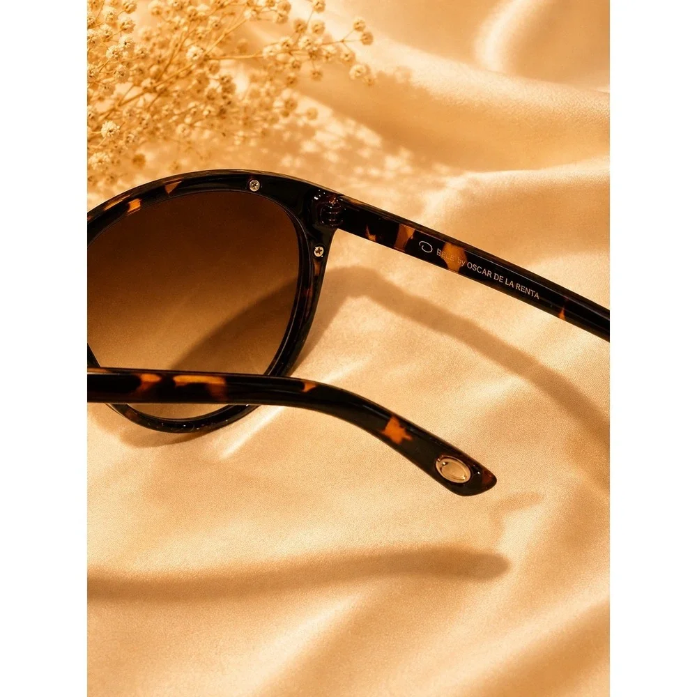 Oscar by Oscar‎ de la Renta Tortoise Oversized Butterfly Sunglasses